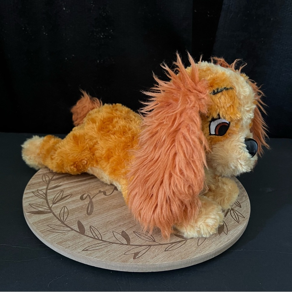 Disney Parks 12" Lady and the Tramp Stuffed Plush Cocker Spaniel Dog - Picture 5 of 15